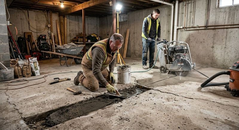 Cracked Basement Floor Repair in Port Charlotte, FL