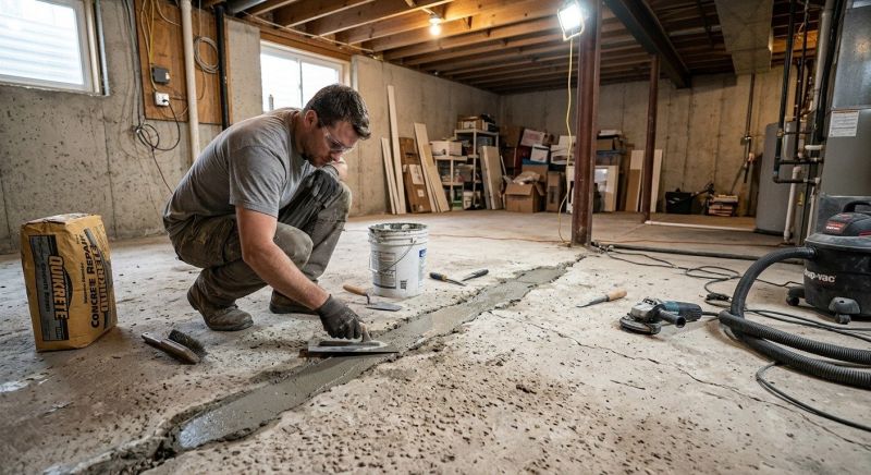 Cracked Basement Floor Repair in Port Charlotte, FL